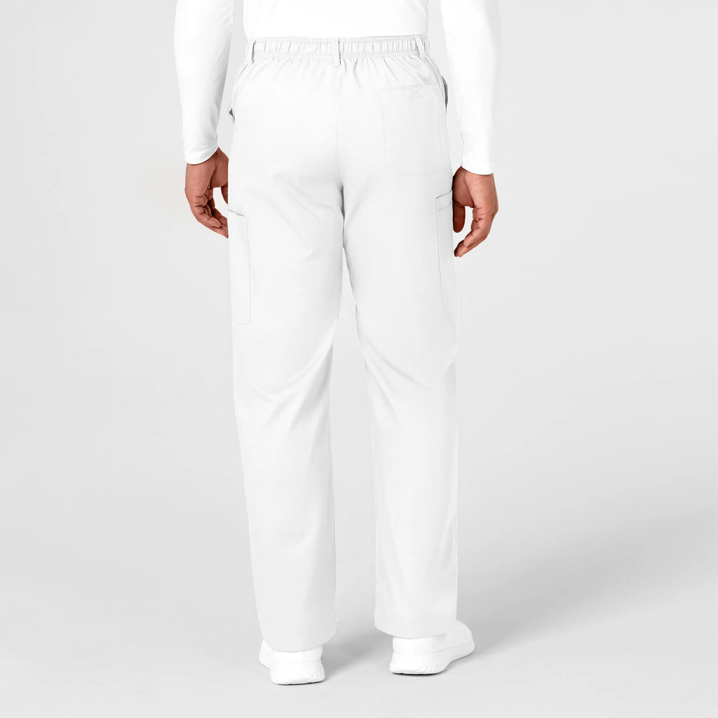 Wink Scrubs Men's WonderWORK Cargo Scrub Pant White | scrub-supply.com