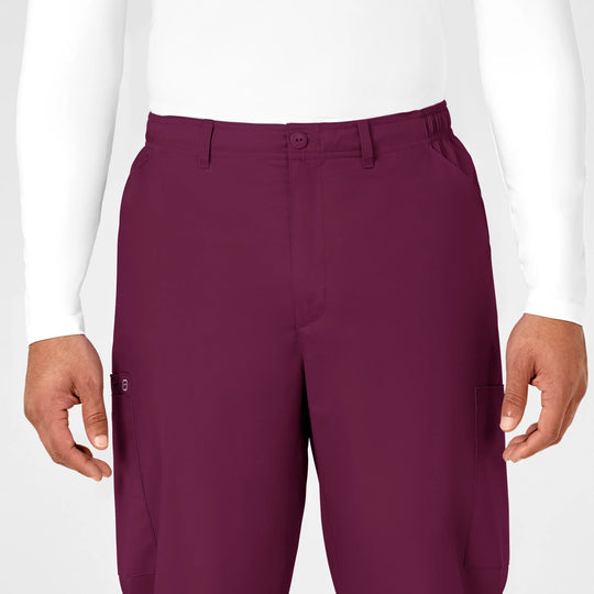 Wink Scrubs Men's WonderWORK Cargo Scrub Pant Wine | scrub-supply.com