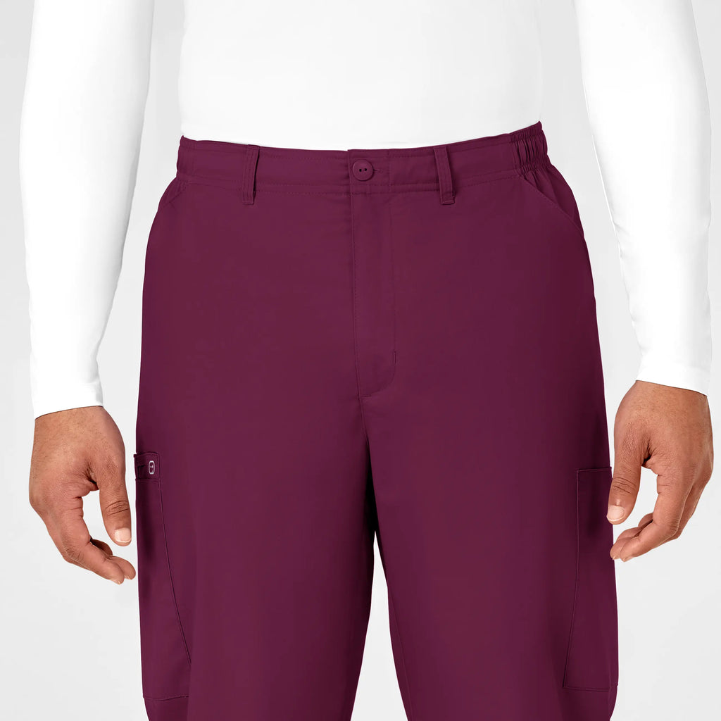 Wink Scrubs Men's WonderWORK Cargo Scrub Pant Wine | scrub-supply.com