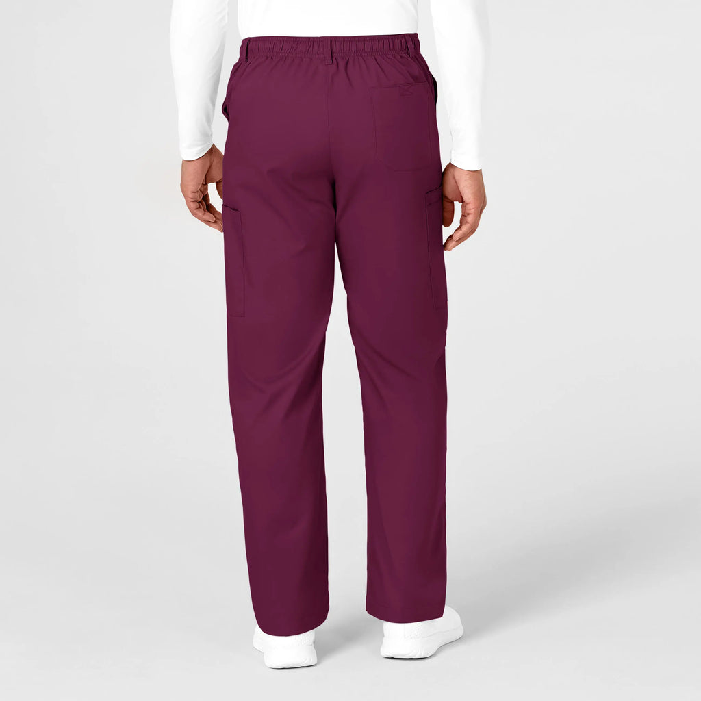 Wink Scrubs Men's WonderWORK Cargo Scrub Pant Wine | scrub-supply.com