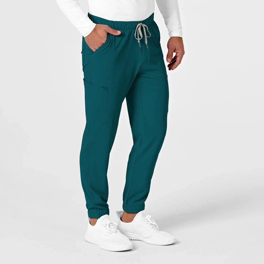 Wink Scrubs Men's Jogger Scrub Pant Caribbean Blue | scrub-supply.com