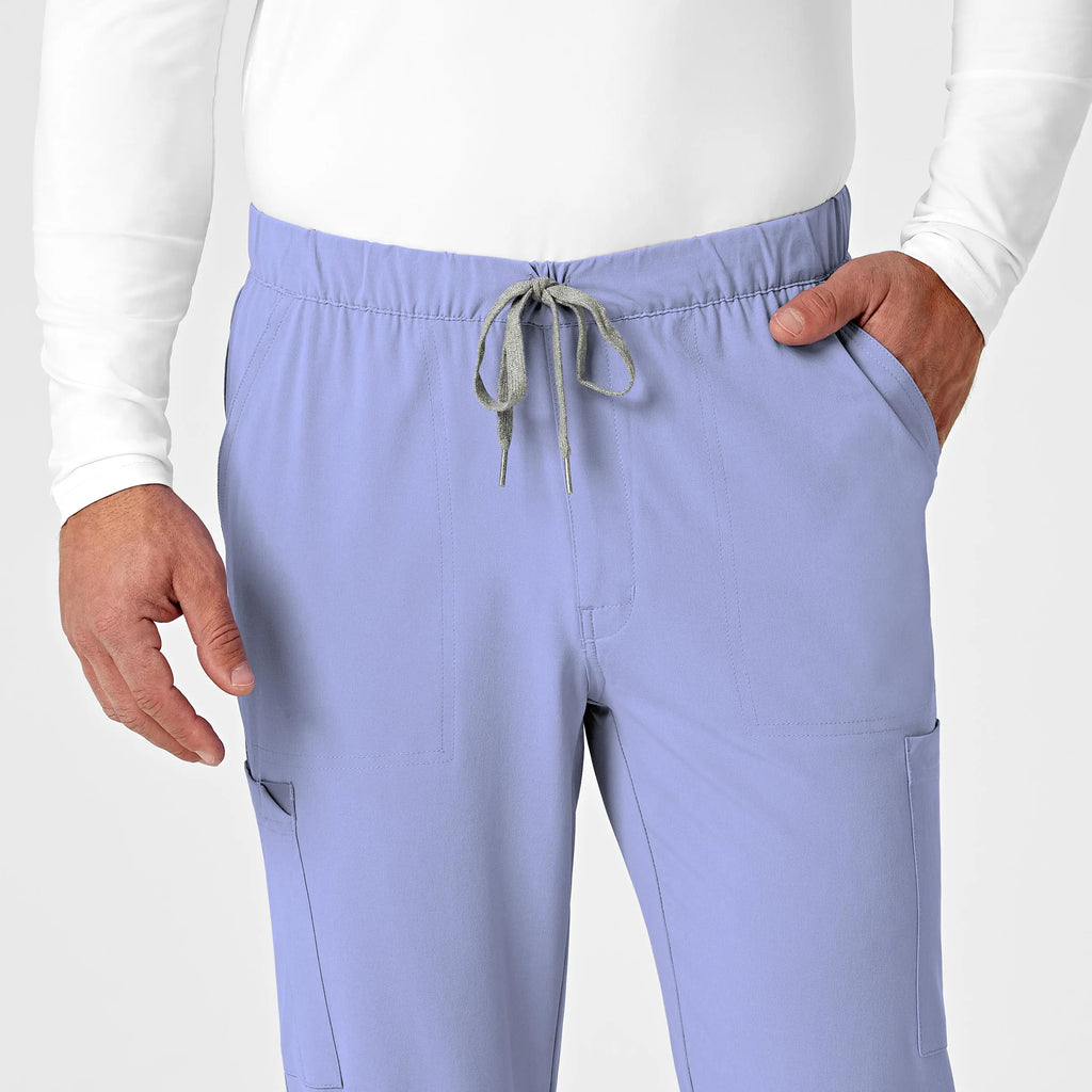 Wink Scrubs Men's Jogger Scrub Pant Ceil Blue | scrub-supply.com