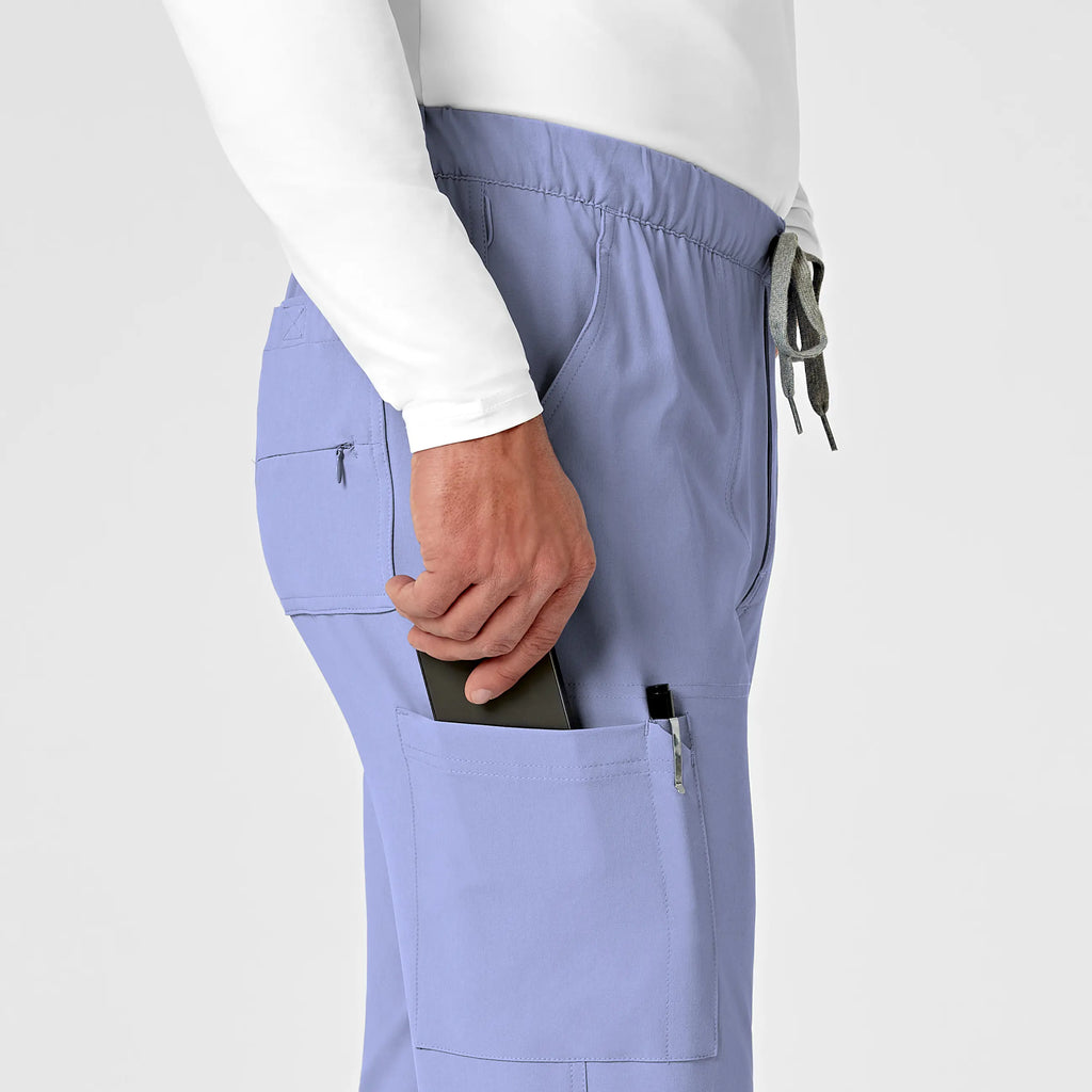 Wink Scrubs Men's Jogger Scrub Pant Ceil Blue | scrub-supply.com