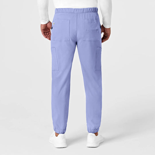 Wink Scrubs Men's Jogger Scrub Pant Ceil Blue | scrub-supply.com