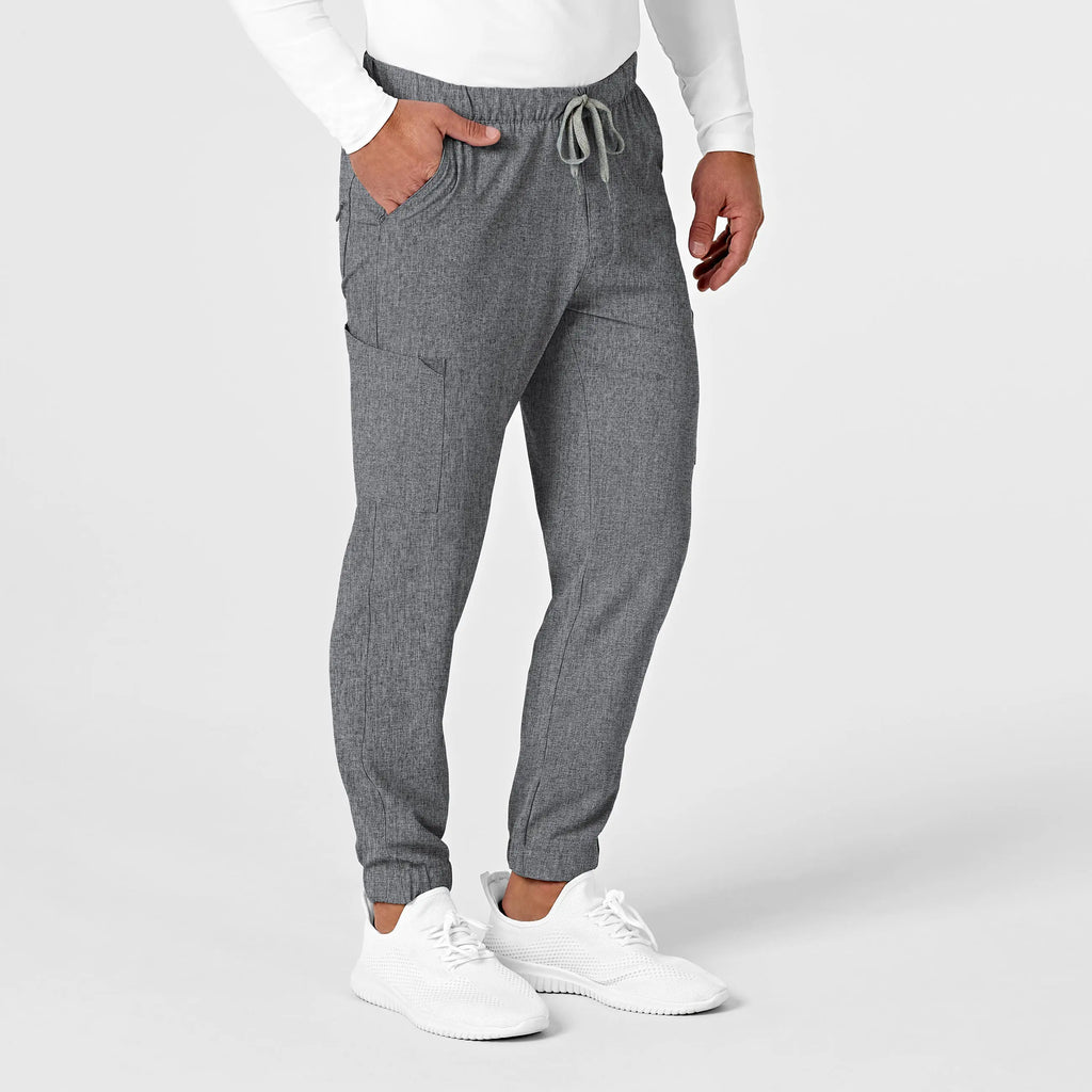 Wink Scrubs Men's Jogger Scrub Pant Grey Heather | scrub-supply.com