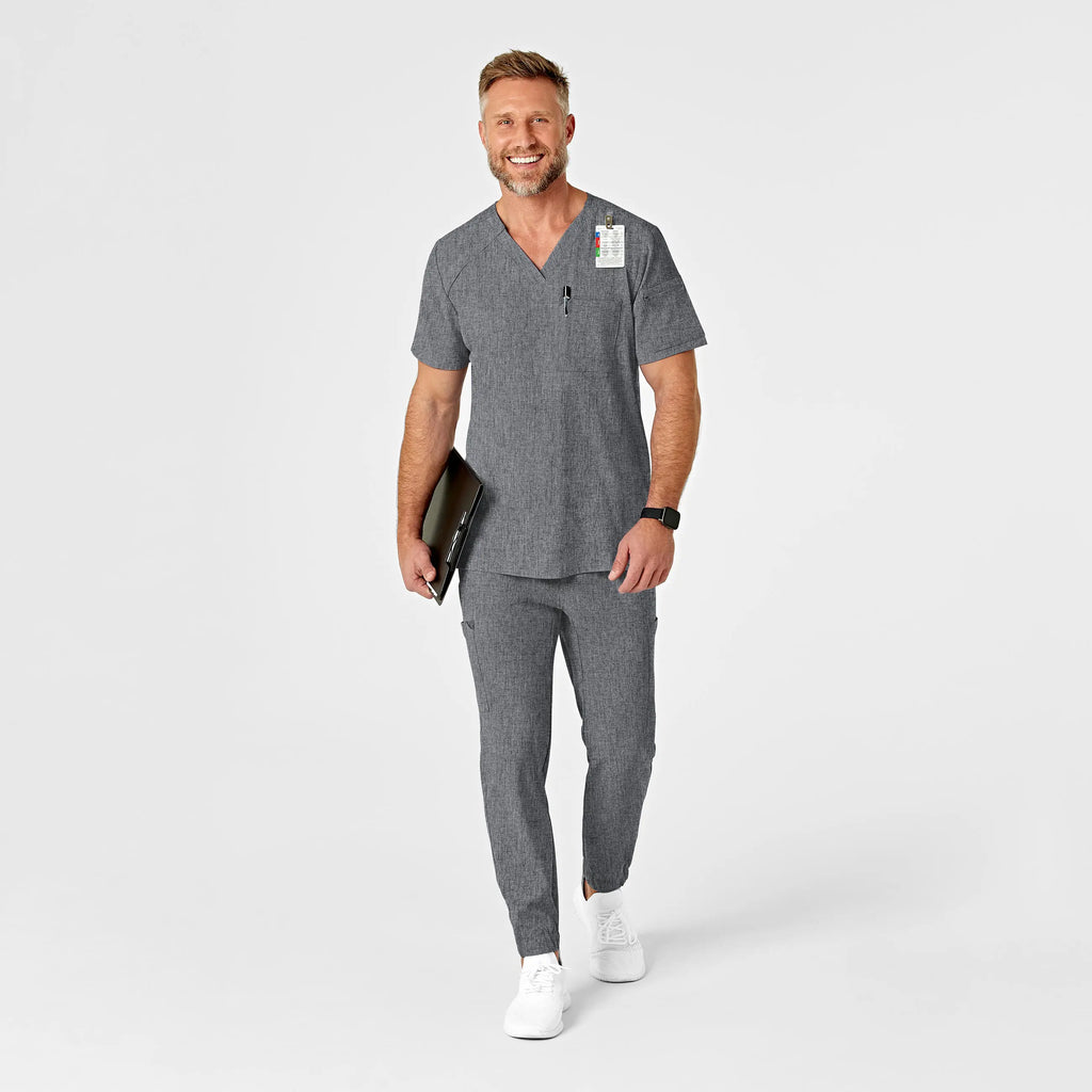 Wink Scrubs Men's Jogger Scrub Pant Grey Heather | scrub-supply.com