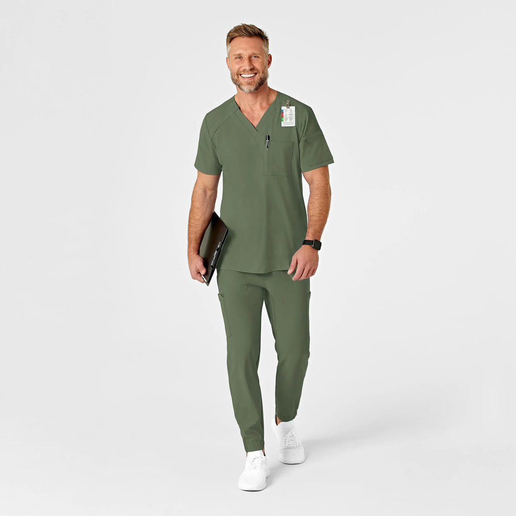 Wink Scrubs Men's Jogger Scrub Pant Olive | scrub-supply.com