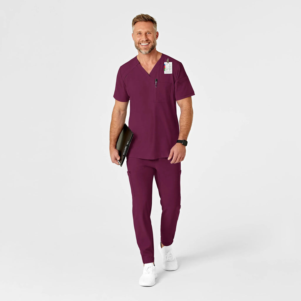 Wink Scrubs Men's Jogger Scrub Pant Wine | scrub-supply.com