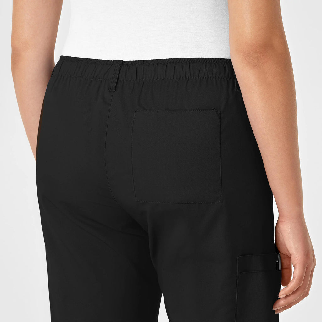 Wink Scrubs Women's Straight Leg Cargo Scrub Pant Black | scrub-supply.com