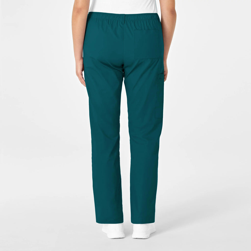 Wink Scrubs Women's Straight Leg Cargo Scrub Pant Caribbean Blue | scrub-supply.com