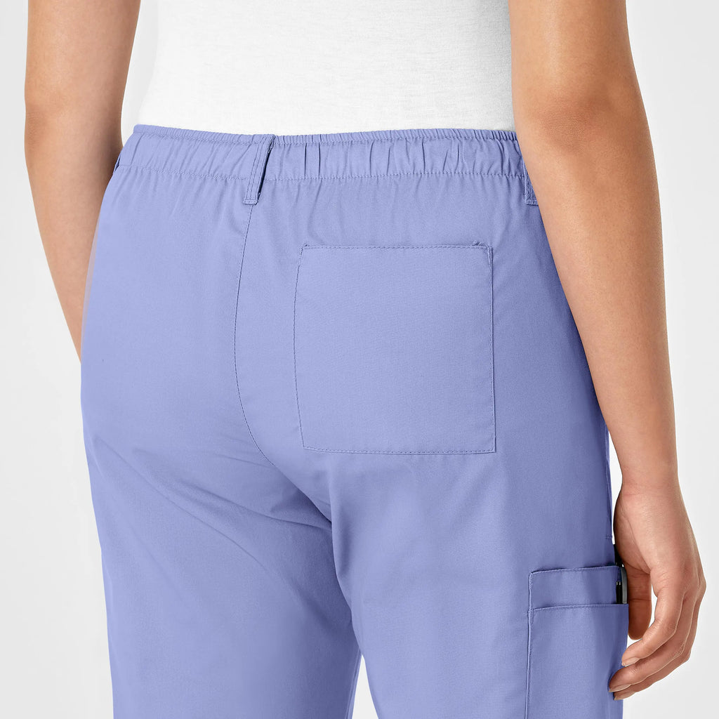 Wink Scrubs Women's Straight Leg Cargo Scrub Pant Ceil Blue | scrub-supply.com