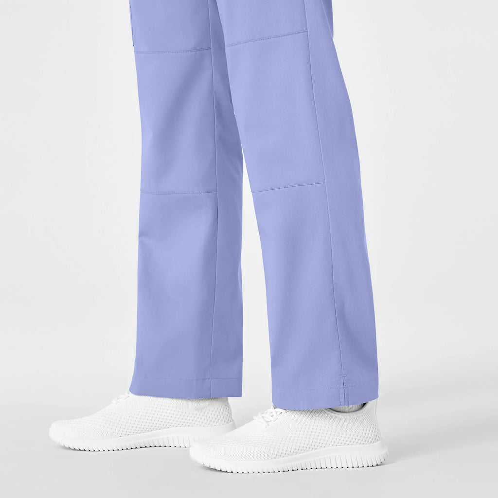 Wink Scrubs Women's Straight Leg Cargo Scrub Pant Ceil Blue | scrub-supply.com