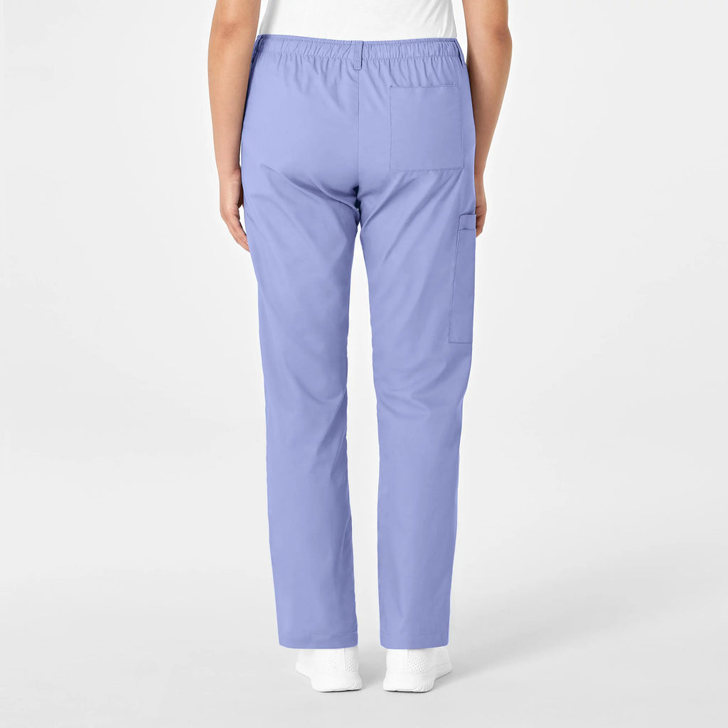 Wink Scrubs Women's Straight Leg Cargo Scrub Pant Ceil Blue | scrub-supply.com