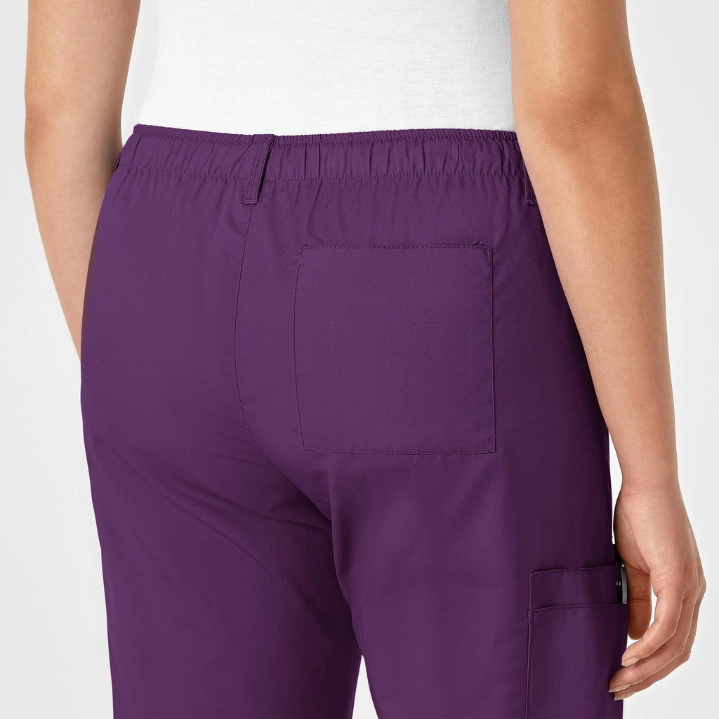 Wink Scrubs Women's Straight Leg Cargo Scrub Pant Eggplant | scrub-supply.com