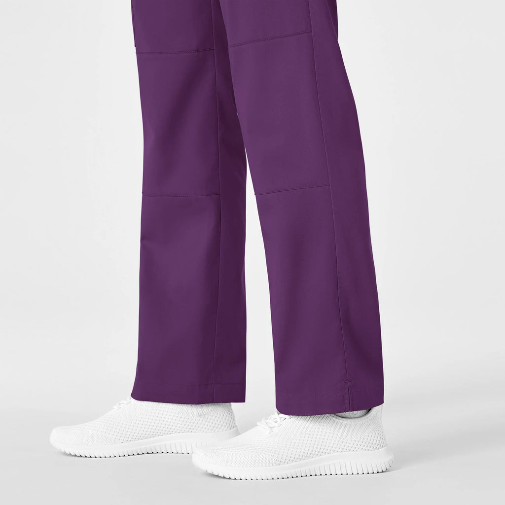 Wink Scrubs Women's Straight Leg Cargo Scrub Pant Eggplant | scrub-supply.com