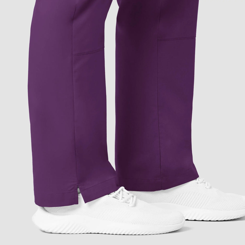 Wink Scrubs Women's Straight Leg Cargo Scrub Pant Eggplant | scrub-supply.com