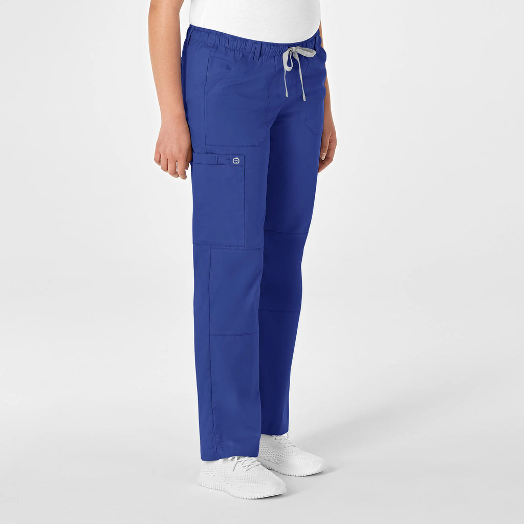 Wink Scrubs Women's Straight Leg Cargo Scrub Pant Galaxy Blue | scrub-supply.com