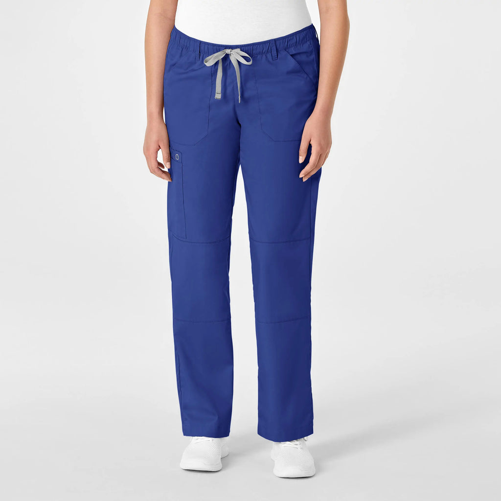 Wink Scrubs Women's Straight Leg Cargo Scrub Pant Galaxy Blue | scrub-supply.com