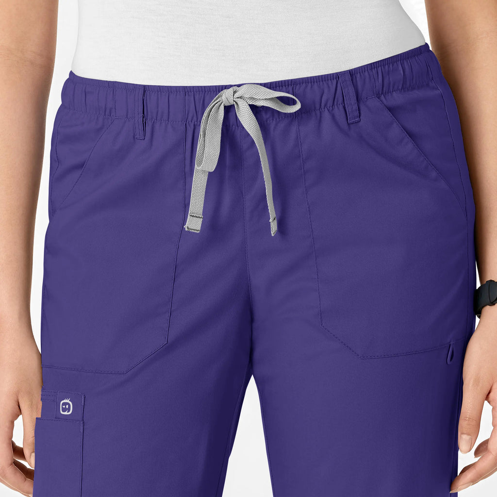 Wink Scrubs Women's Straight Leg Cargo Scrub Pant Grape | scrub-supply.com