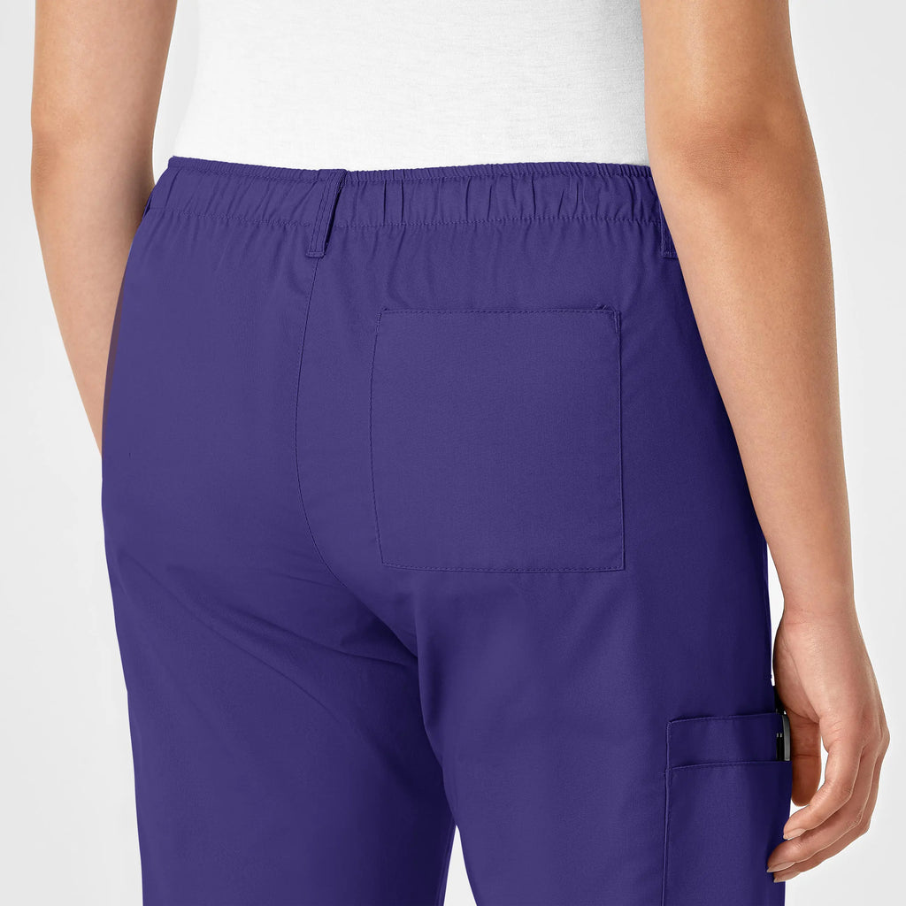 Wink Scrubs Women's Straight Leg Cargo Scrub Pant Grape | scrub-supply.com