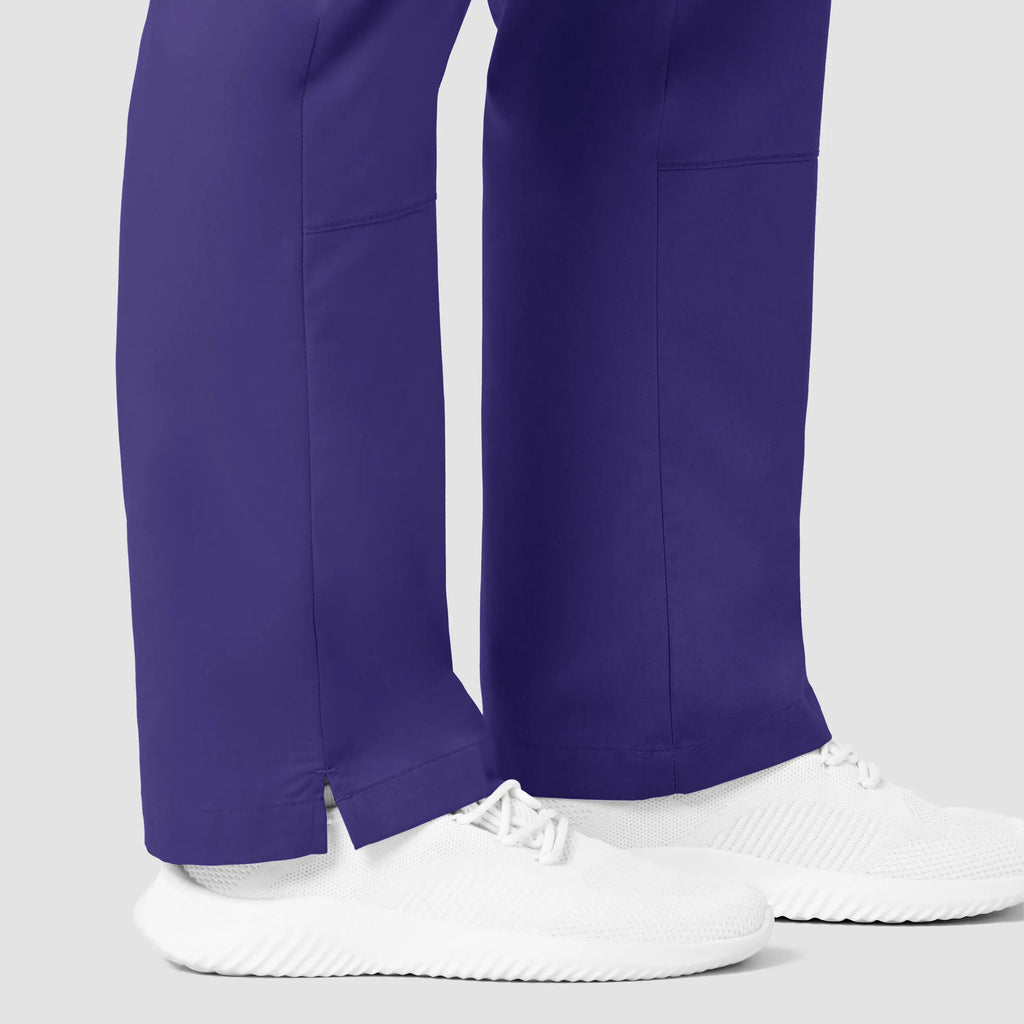 Wink Scrubs Women's Straight Leg Cargo Scrub Pant Grape | scrub-supply.com