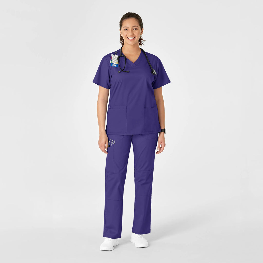 Wink Scrubs Women's Straight Leg Cargo Scrub Pant Grape | scrub-supply.com