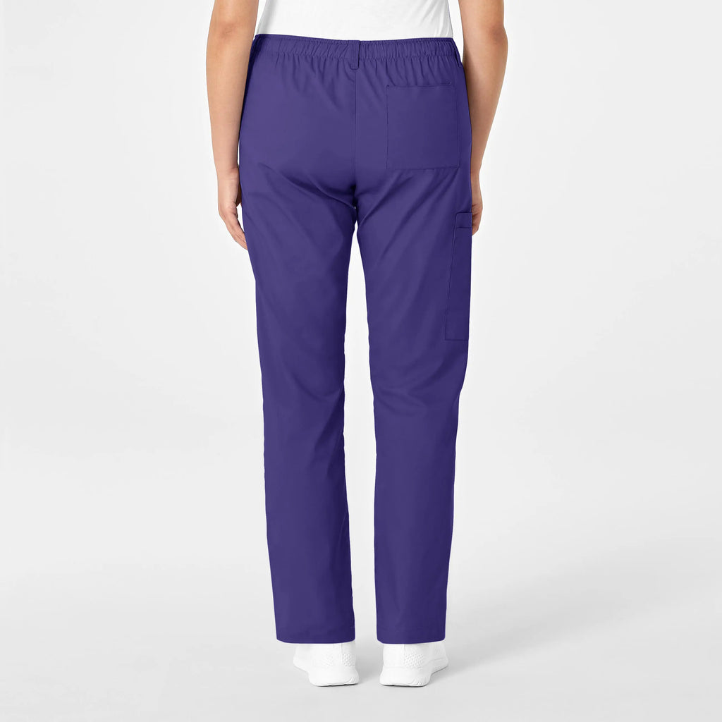 Wink Scrubs Women's Straight Leg Cargo Scrub Pant Grape | scrub-supply.com