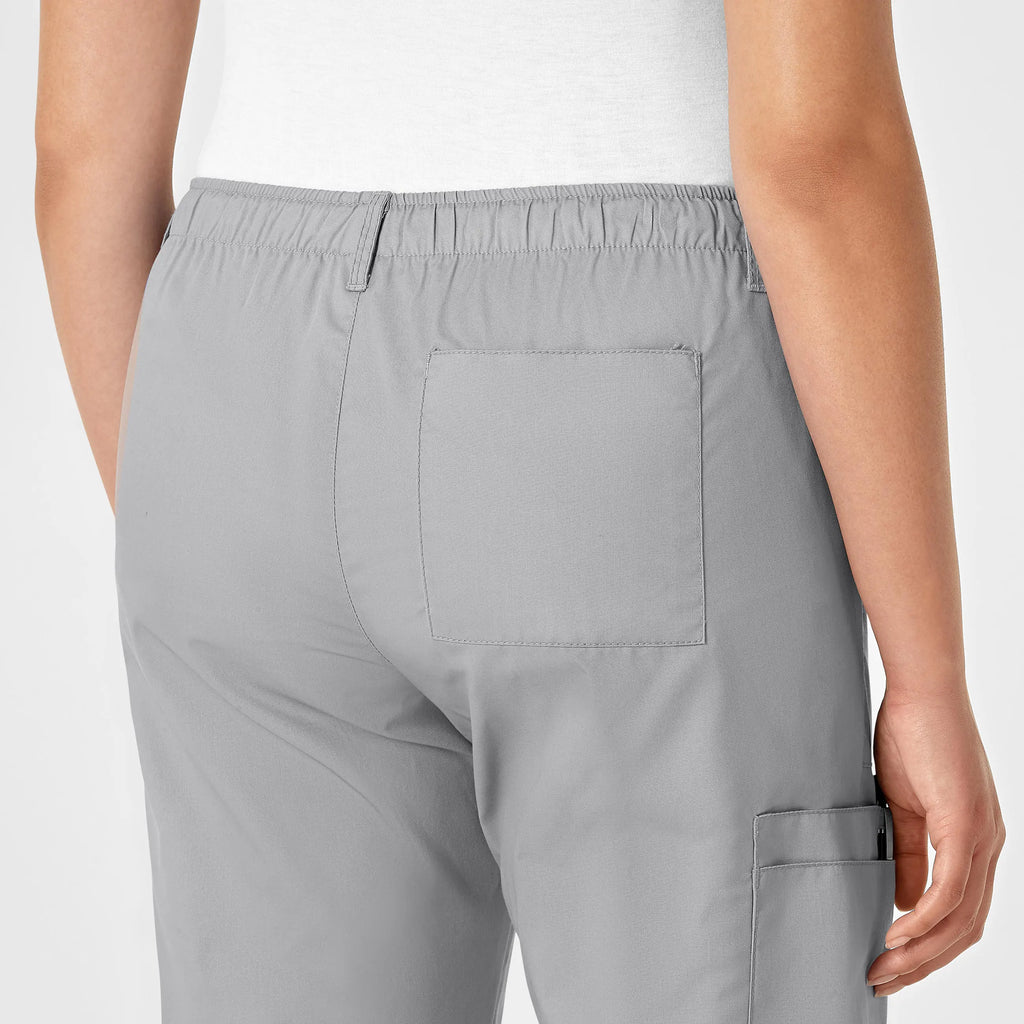 Wink Scrubs Women's Straight Leg Cargo Scrub Pant Grey | scrub-supply.com