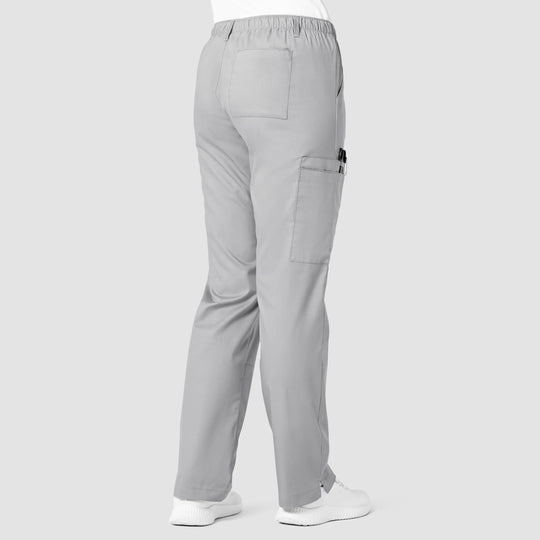 Wink Scrubs Women's Straight Leg Cargo Scrub Pant Grey | scrub-supply.com