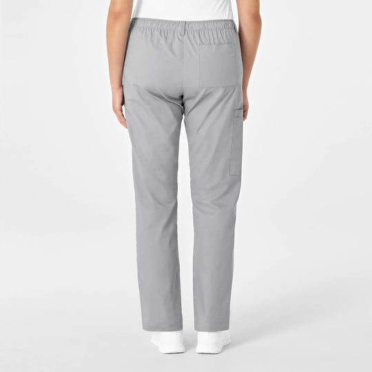 Wink Scrubs Women's Straight Leg Cargo Scrub Pant Grey | scrub-supply.com