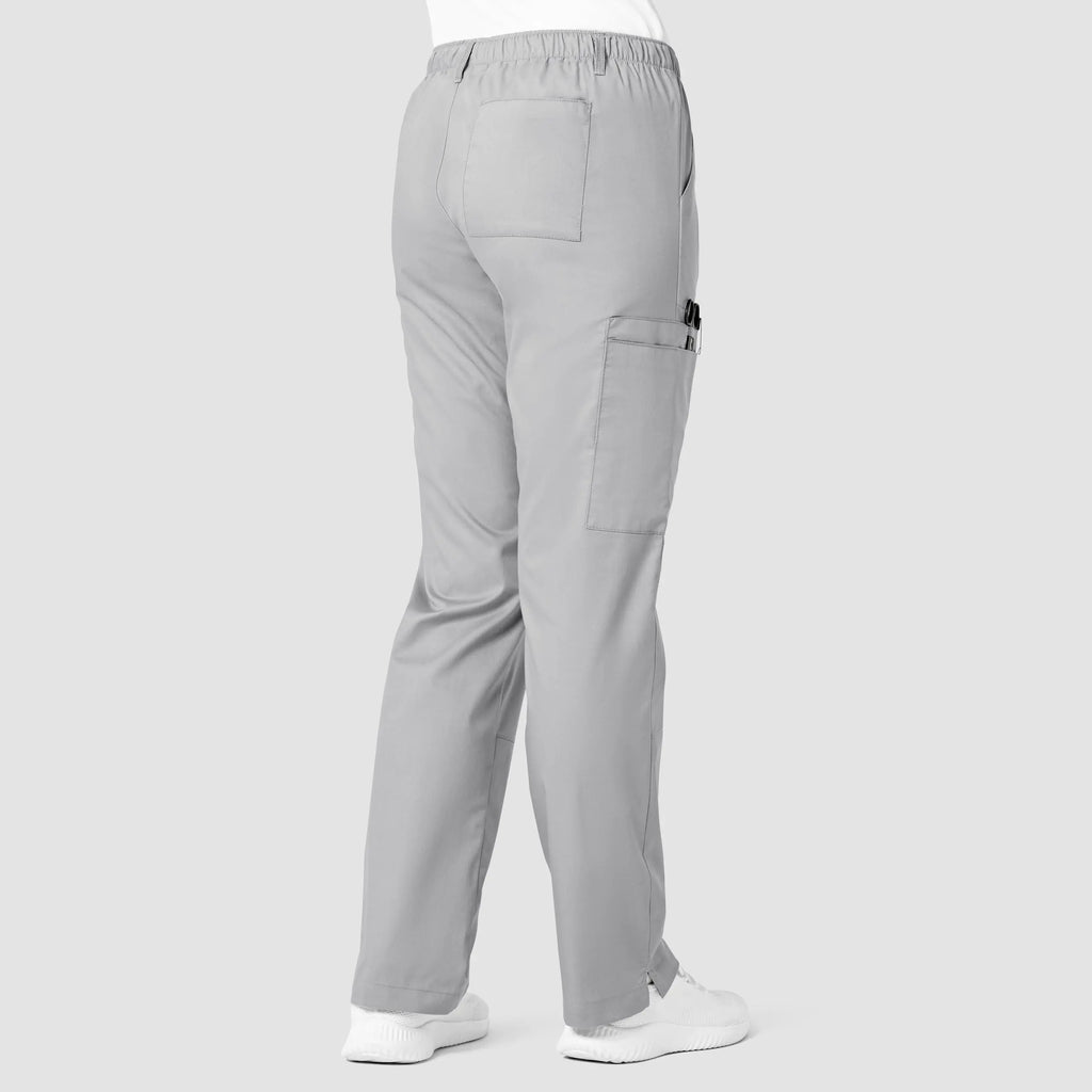 Wink Scrubs Women's Straight Leg Cargo Scrub Pant Grey | scrub-supply.com