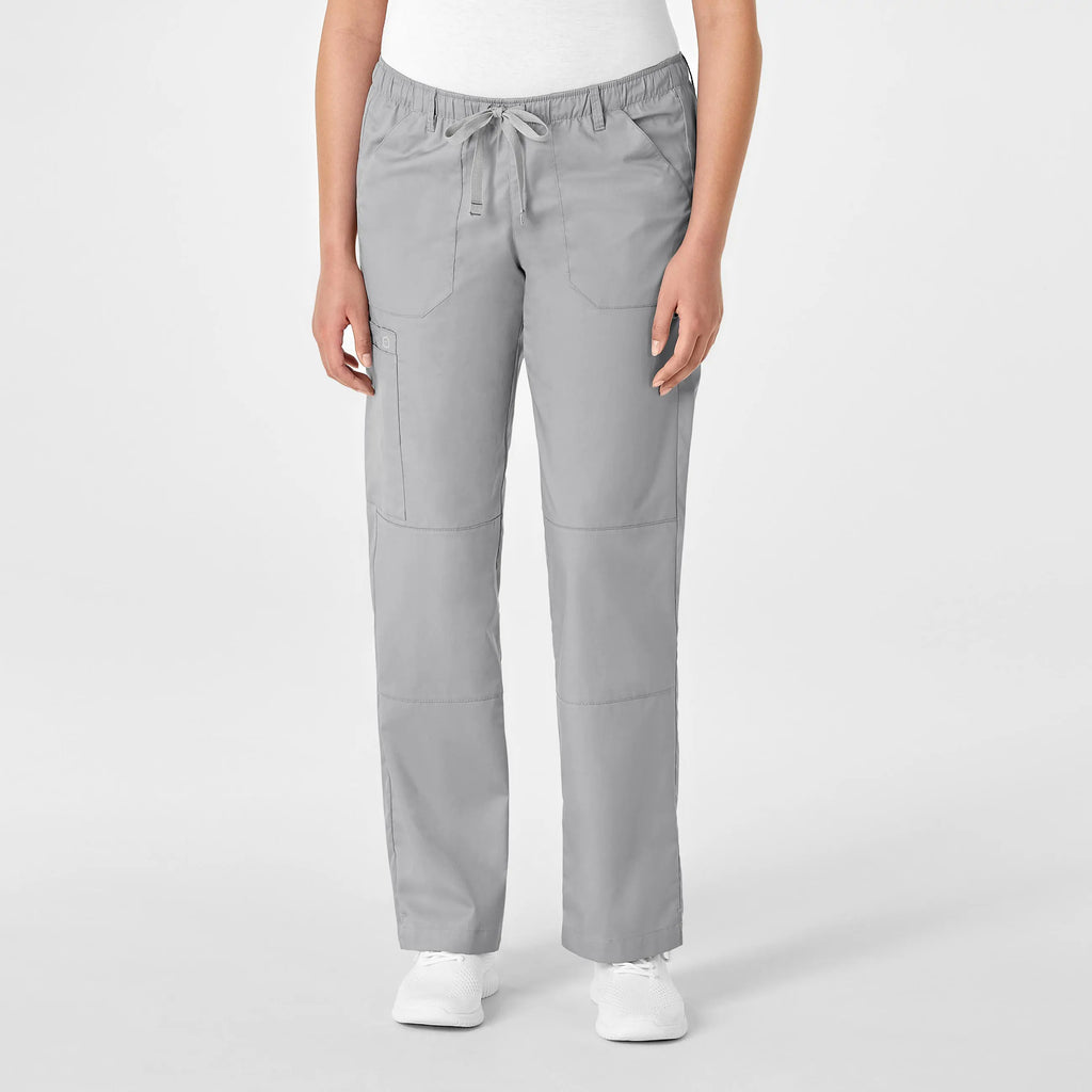 Wink Scrubs Women's Straight Leg Cargo Scrub Pant Grey | scrub-supply.com