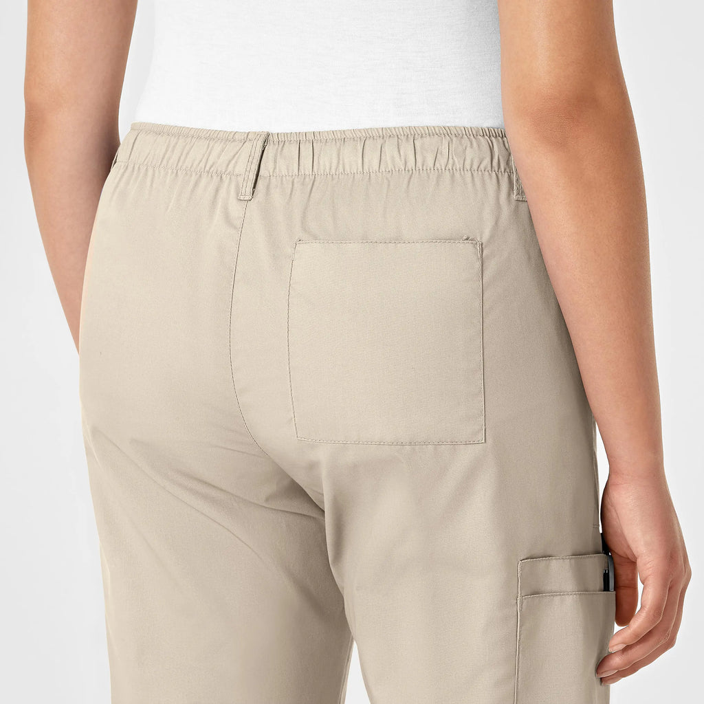 Wink Scrubs Women's Straight Leg Cargo Scrub Pant Khaki | scrub-supply.com