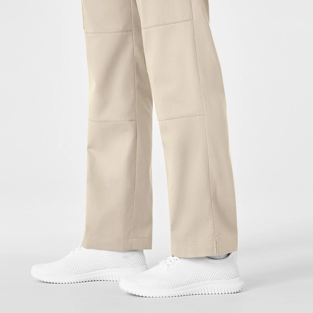 Wink Scrubs Women's Straight Leg Cargo Scrub Pant Khaki | scrub-supply.com