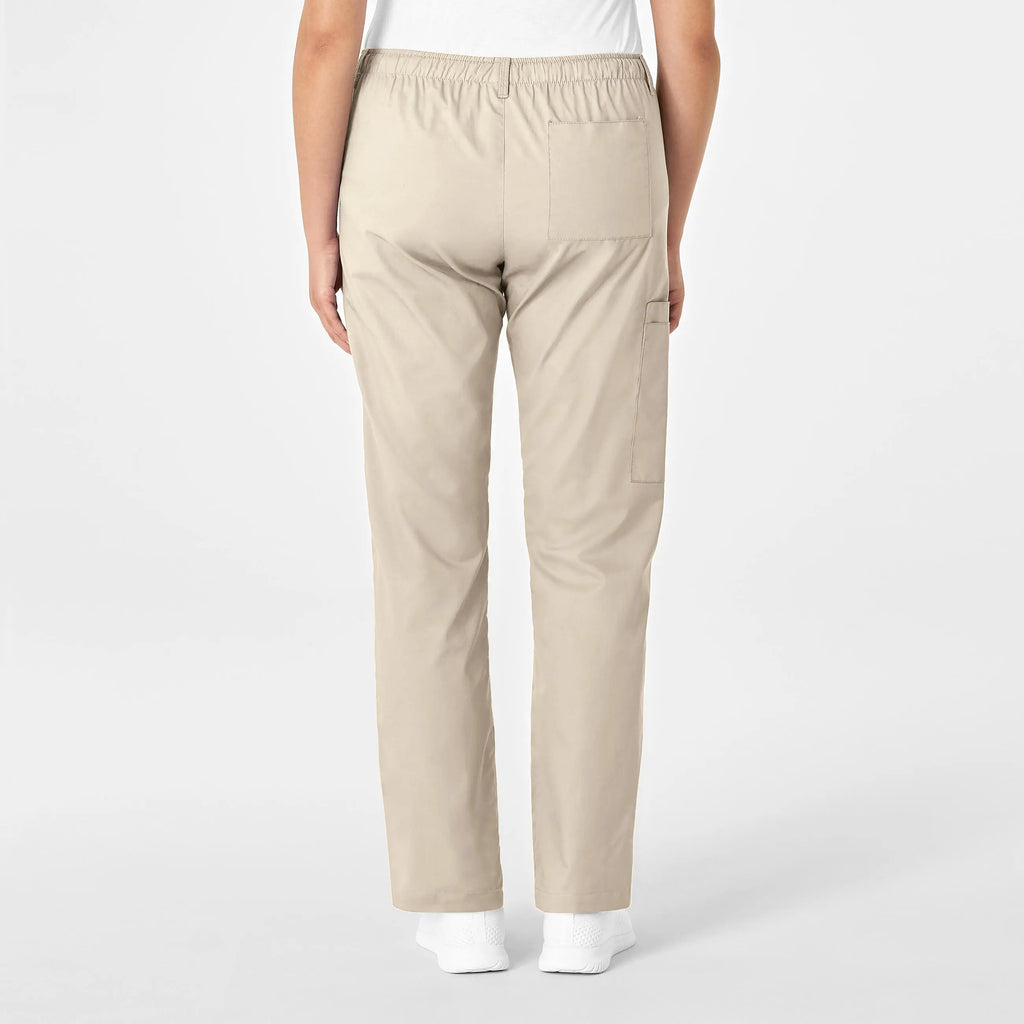 Wink Scrubs Women's Straight Leg Cargo Scrub Pant Khaki | scrub-supply.com