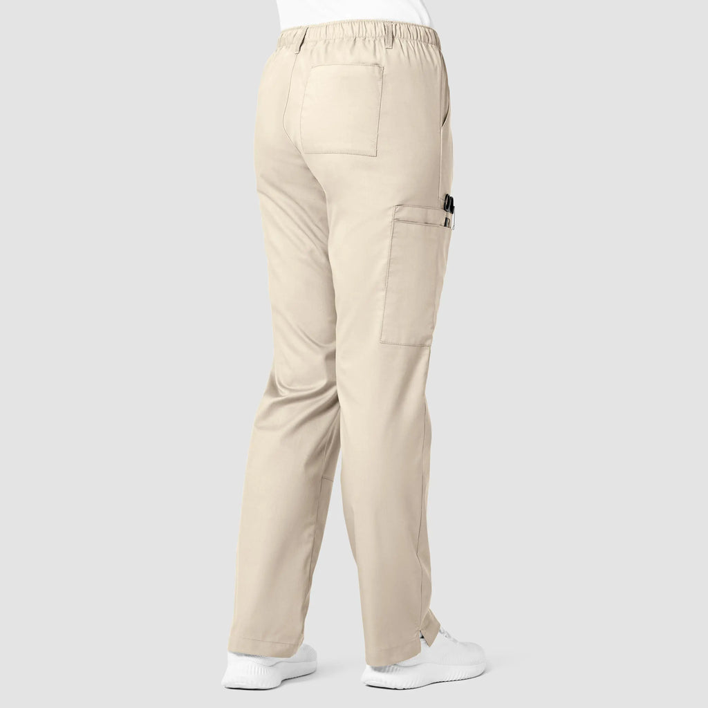 Wink Scrubs Women's Straight Leg Cargo Scrub Pant Khaki | scrub-supply.com