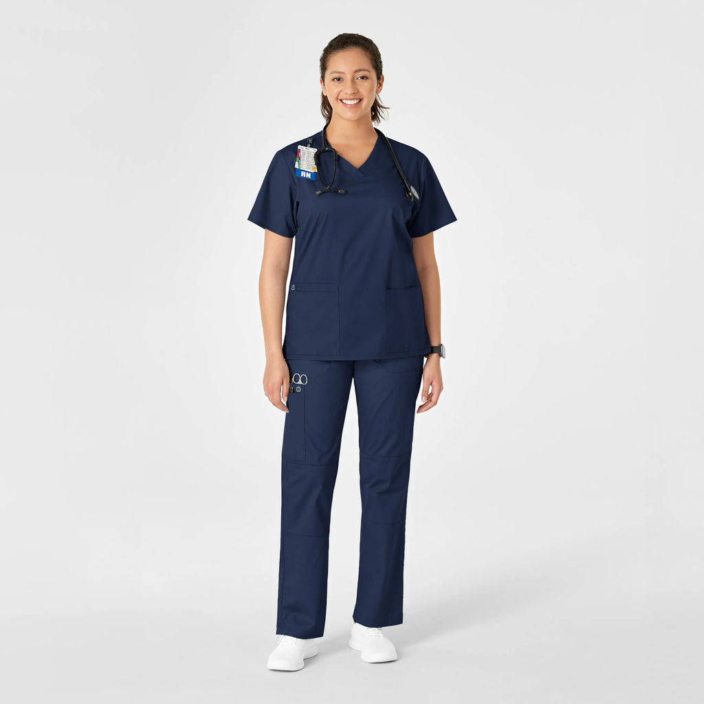 Wink Scrubs Women's Straight Leg Cargo Scrub Pant Navy | scrub-supply.com