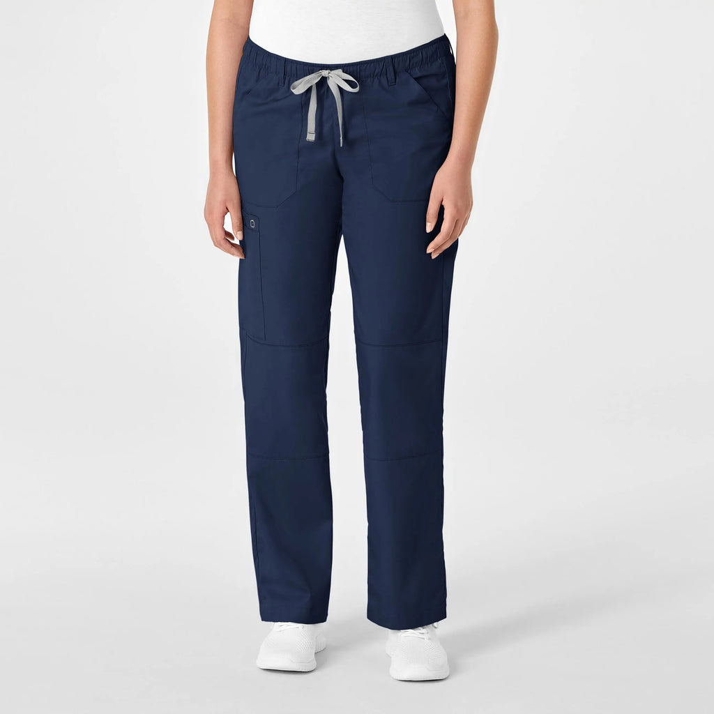 Wink Scrubs Women's Straight Leg Cargo Scrub Pant Navy | scrub-supply.com