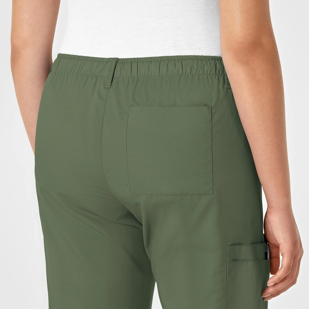 Wink Scrubs Women's Straight Leg Cargo Scrub Pant Olive | scrub-supply.com