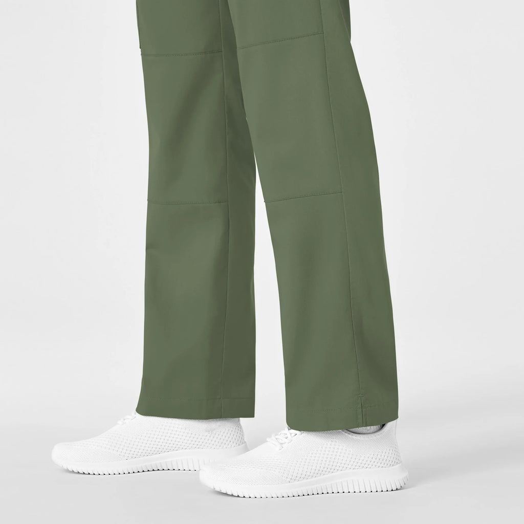 Wink Scrubs Women's Straight Leg Cargo Scrub Pant Olive | scrub-supply.com