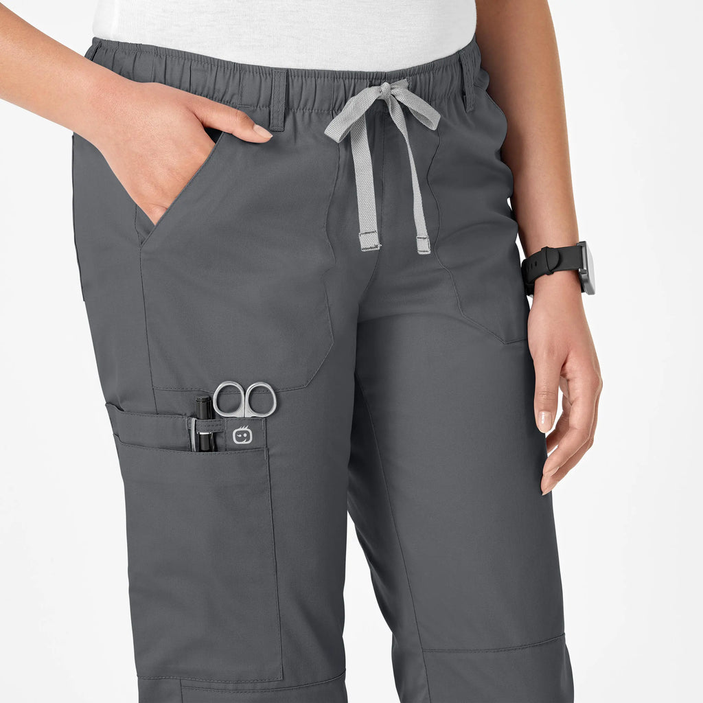 Wink Scrubs Women's Straight Leg Cargo Scrub Pant Pewter | scrub-supply.com