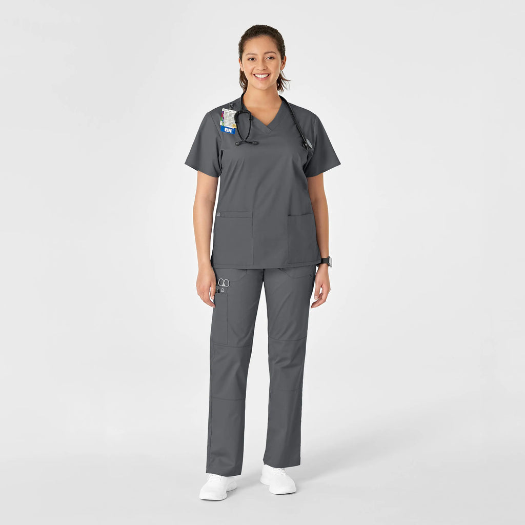 Wink Scrubs Women's Straight Leg Cargo Scrub Pant Pewter | scrub-supply.com