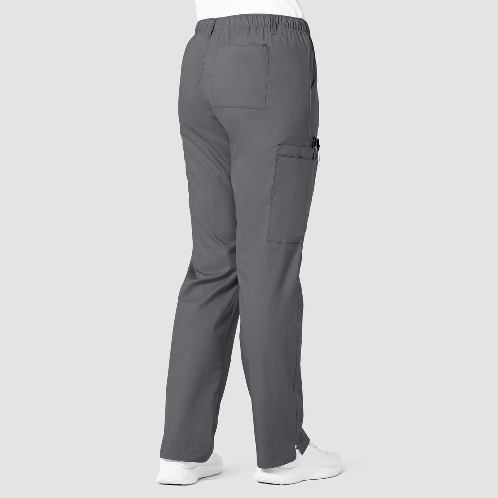 Wink Scrubs Women's Straight Leg Cargo Scrub Pant Pewter | scrub-supply.com