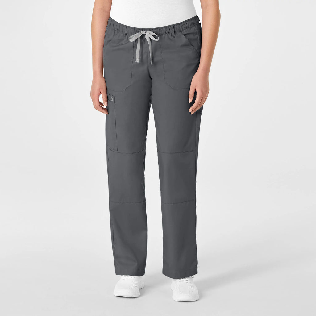 Wink Scrubs Women's Straight Leg Cargo Scrub Pant Pewter | scrub-supply.com