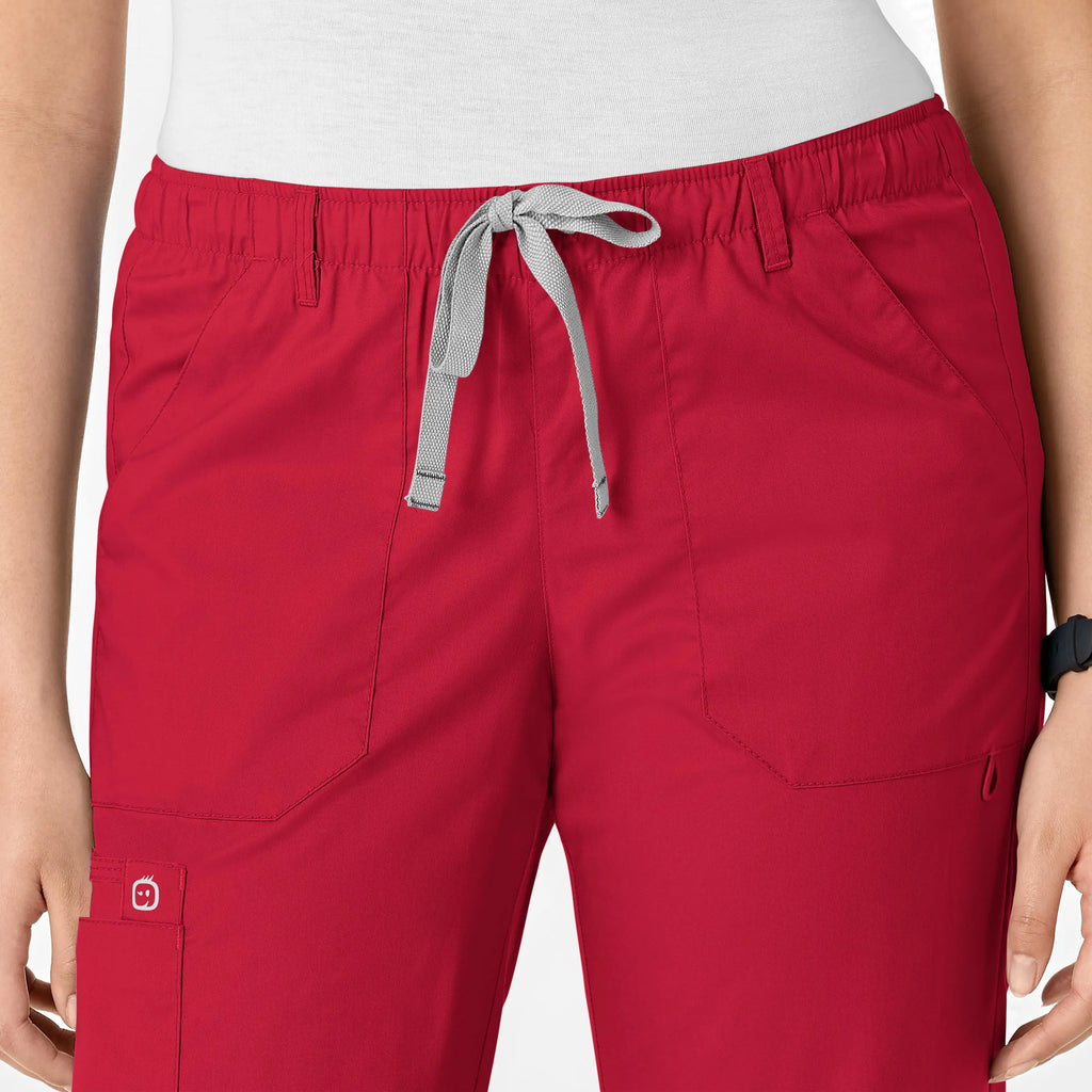 Wink Scrubs Women's Straight Leg Cargo Scrub Pant Red | scrub-supply.com