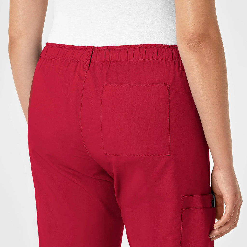 Wink Scrubs Women's Straight Leg Cargo Scrub Pant Red | scrub-supply.com