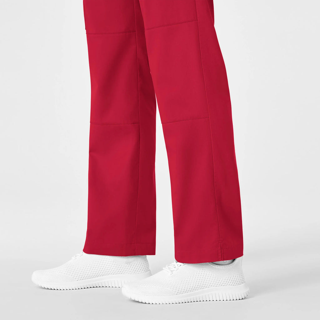 Wink Scrubs Women's Straight Leg Cargo Scrub Pant Red | scrub-supply.com