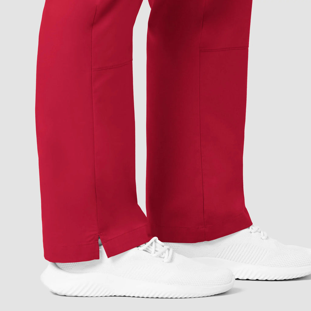 Wink Scrubs Women's Straight Leg Cargo Scrub Pant Red | scrub-supply.com