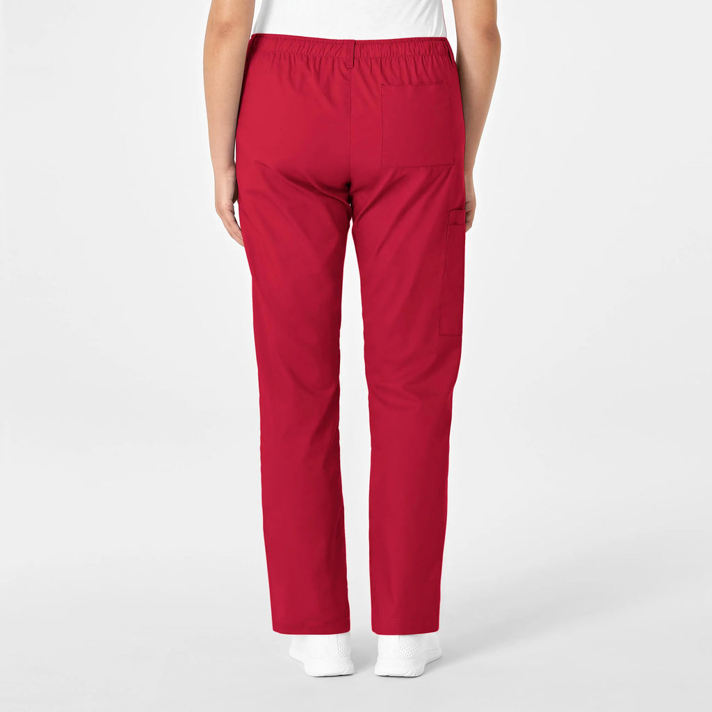 Wink Scrubs Women's Straight Leg Cargo Scrub Pant Red | scrub-supply.com