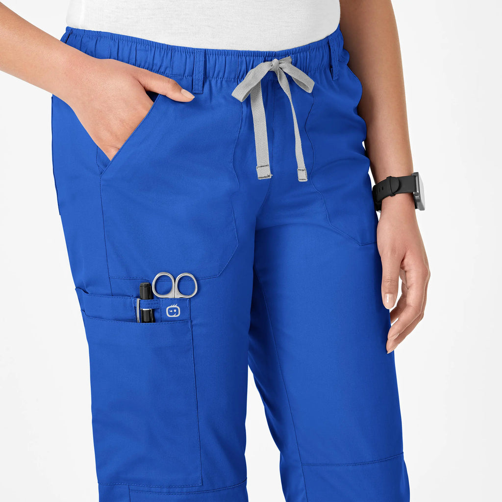 Wink Scrubs Women's Straight Leg Cargo Scrub Pant Royal Blue | scrub-supply.com